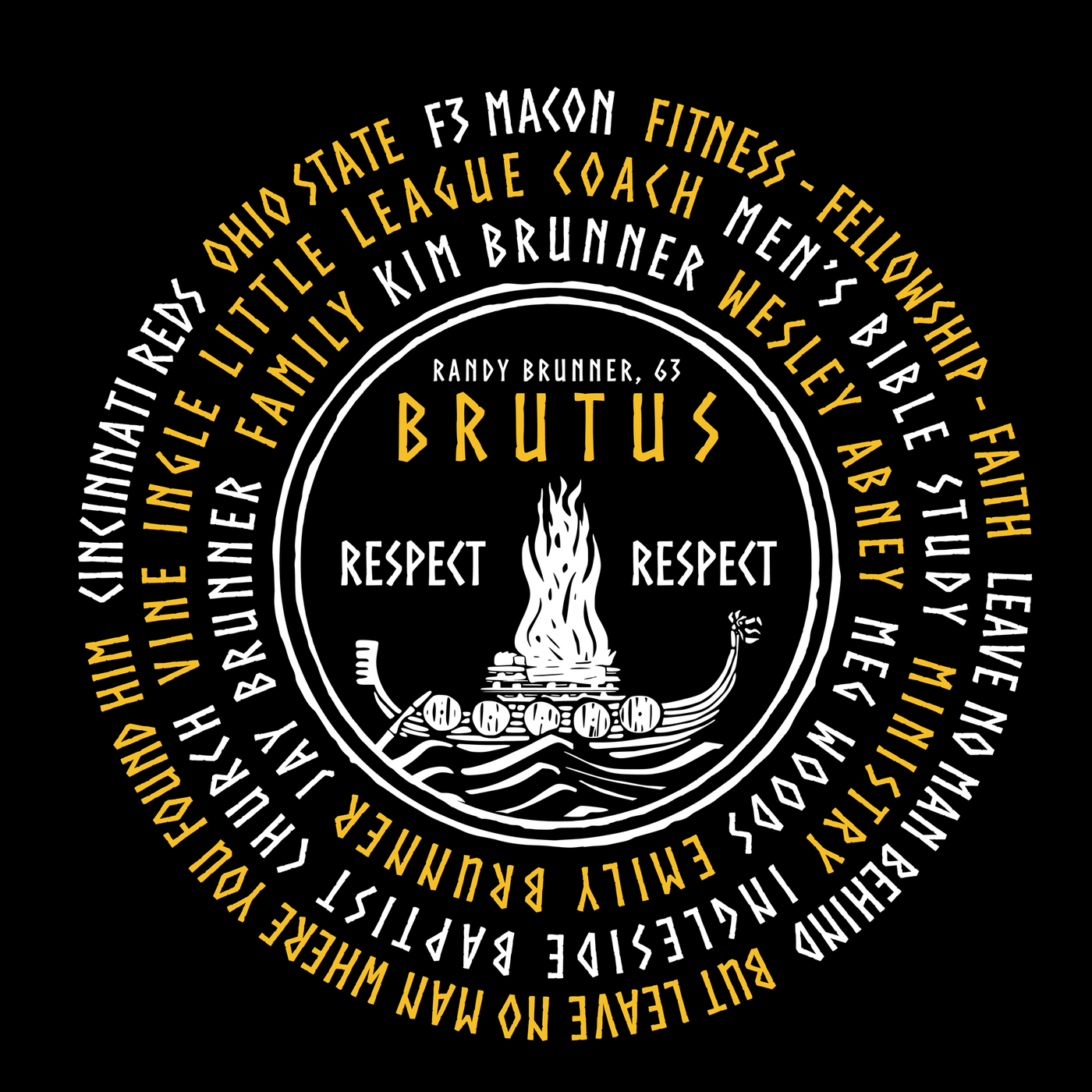 F3 Brutus Memorial Shirt Pre-Order August 2023