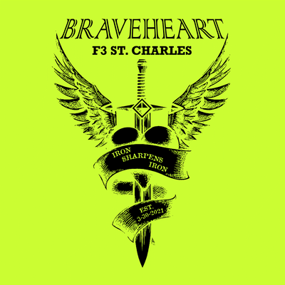 F3 St. Charles Brave Heart Pre-Order Black Ink December 2023