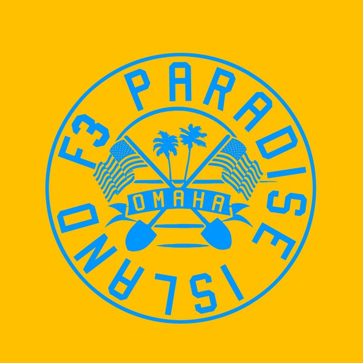 F3 Omaha Paradise Island (Bright Blue Ink) December 2023