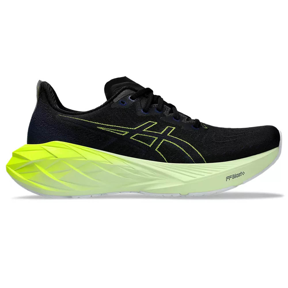 Men's Asics Novablast 4, Black/Blue Expanse, 11.5 D Medium