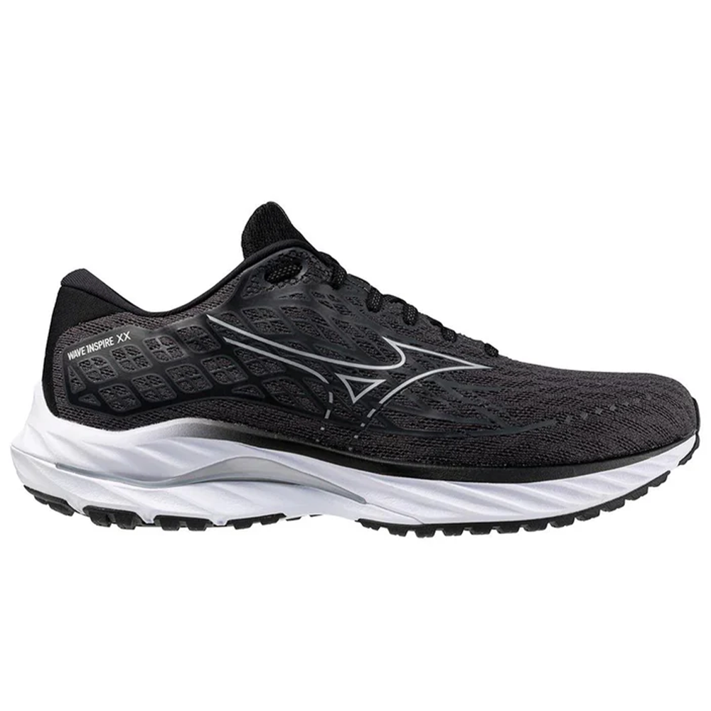 Men's Mizuno Wave Inspire 20, Ebony/White Sand, 11.5 D Medium