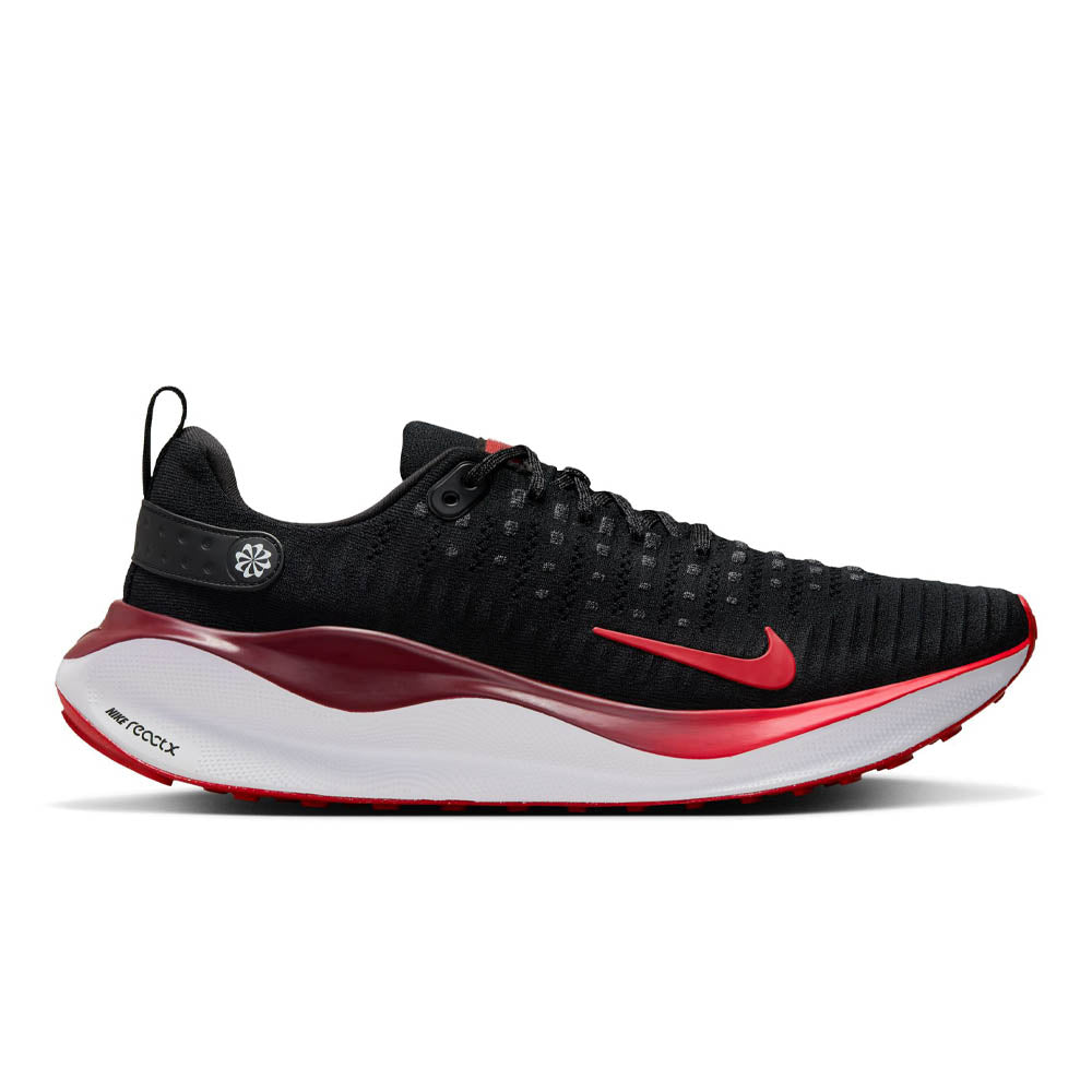 Men's Nike InfinityRN 4, Black/Fire Red/Team Red/White, 10 D Medium