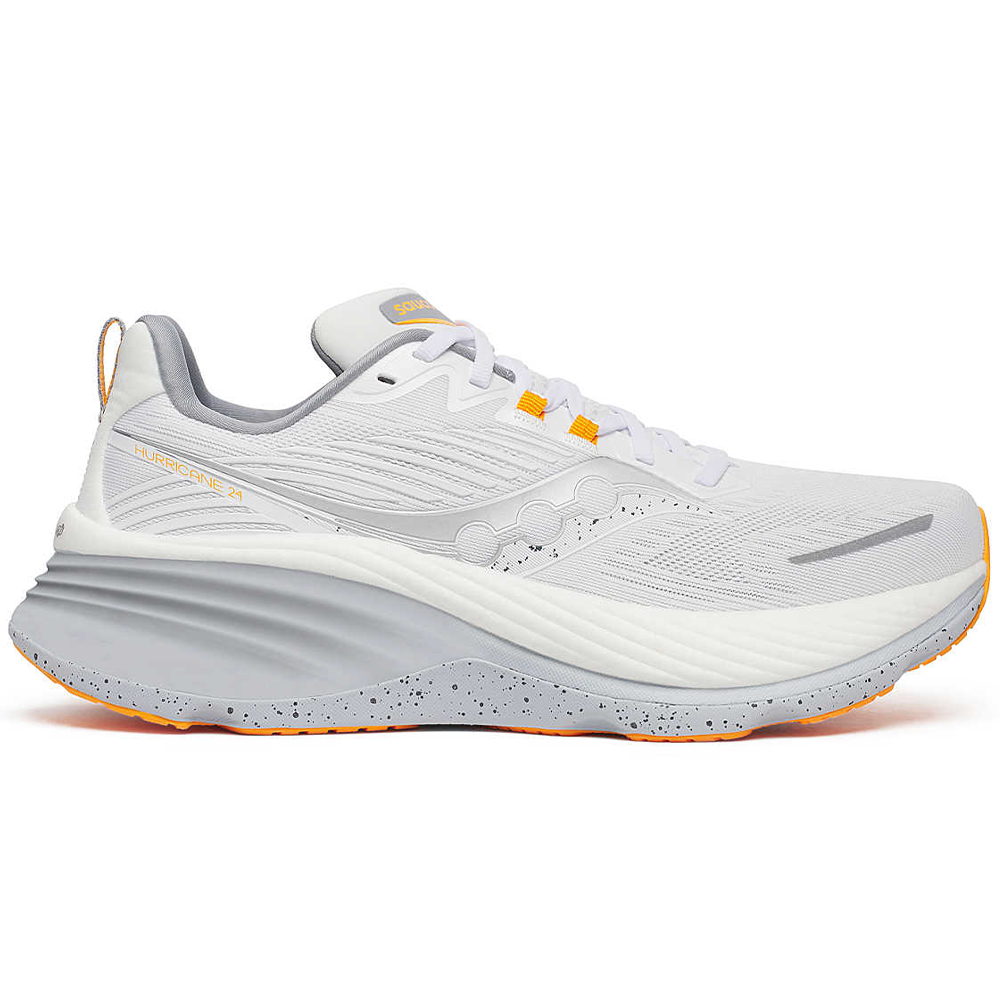 Men's Saucony Hurricane 24, White/Cloud, 9 D Medium