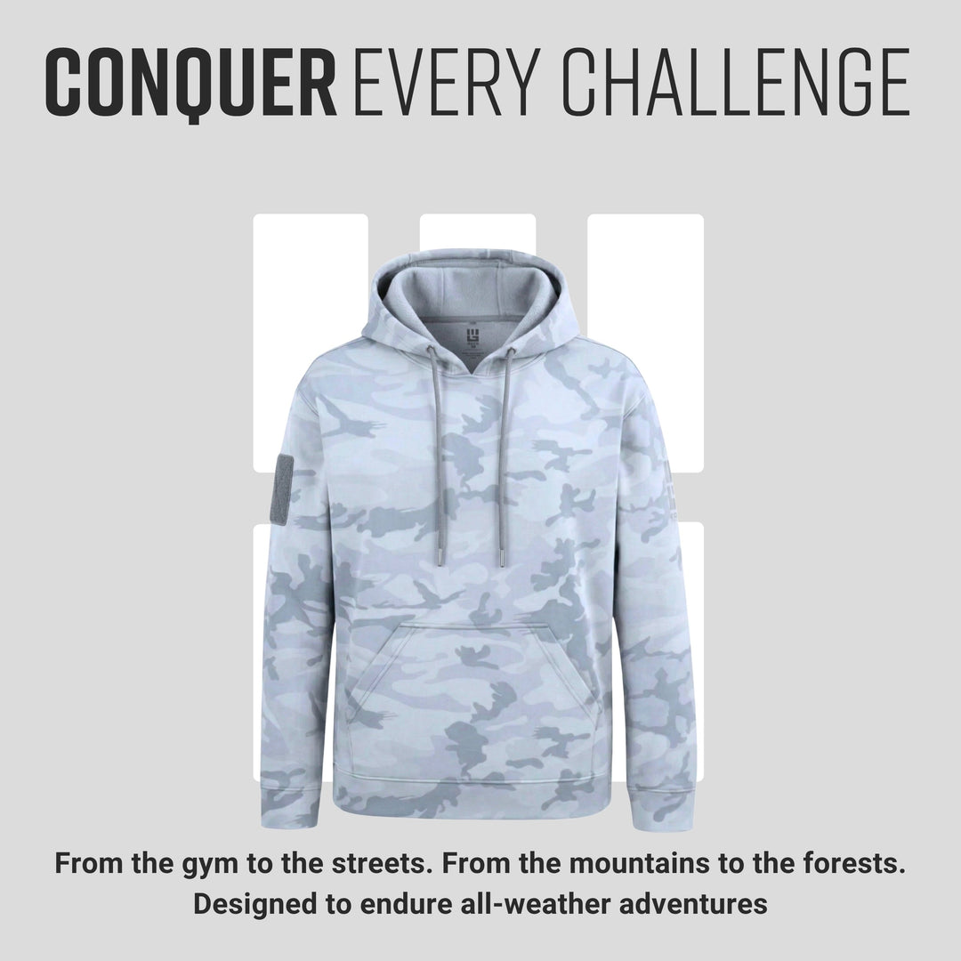 MudGear All-Weather Warrior Hoodie - Light Gray Camo