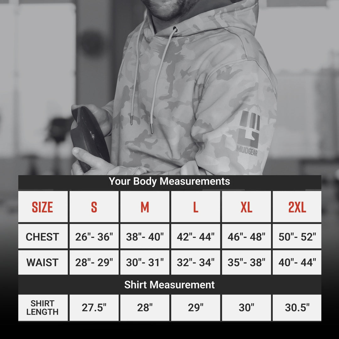 MudGear All-Weather Warrior Hoodie - Light Gray Camo