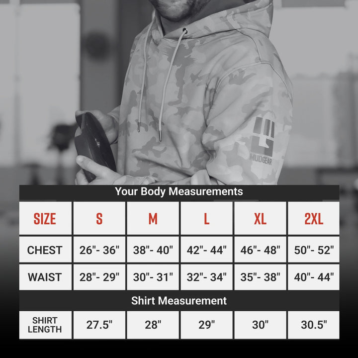 MudGear All-Weather Warrior Hoodie - Light Gray Camo