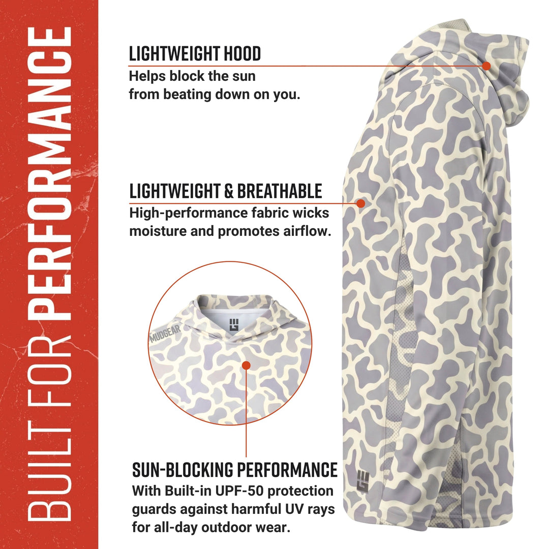 MudGear Sun Hoodie - Light Duck Camo