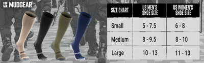 Tall Compression Socks Tactical Line (Coyote Tan)