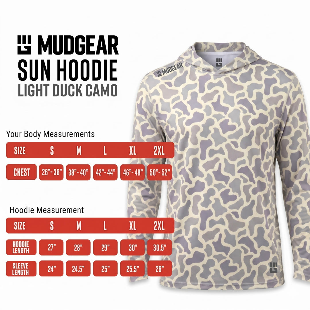 F3 MudGear Sun Hoodie - Light Duck Camo - Made to Order