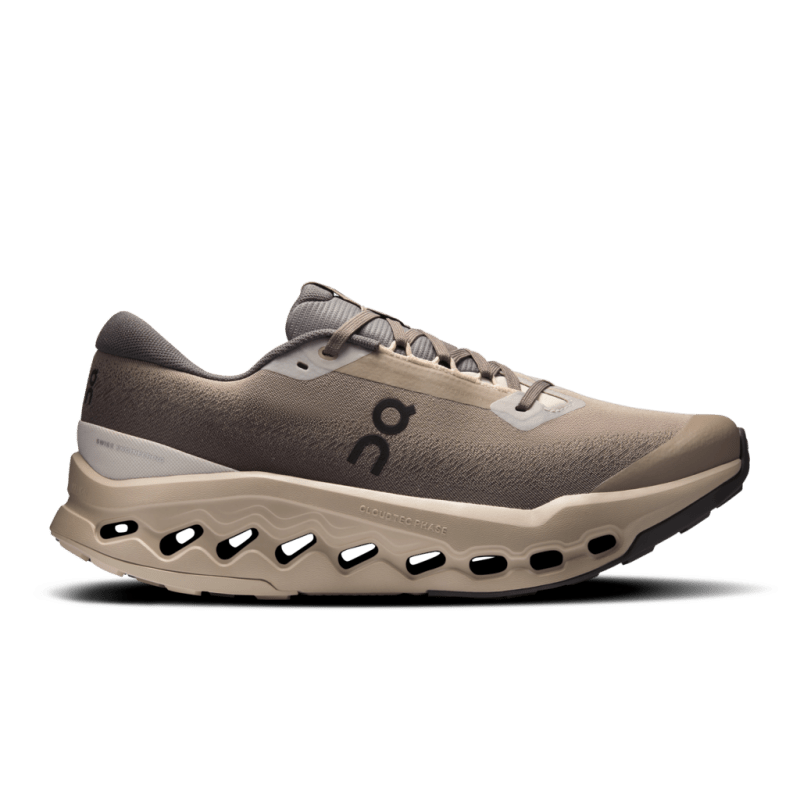 Men's On Cloudsurfer Trail Waterproof, Desert/Wolf, 12 D Medium