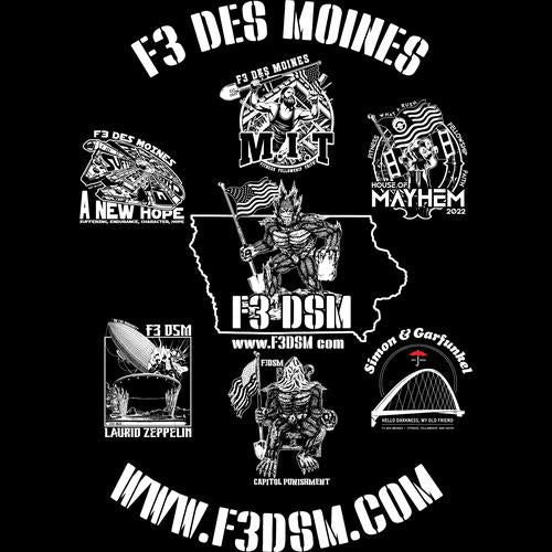 F3 Des Moines All AOs (Made to Order DTF)