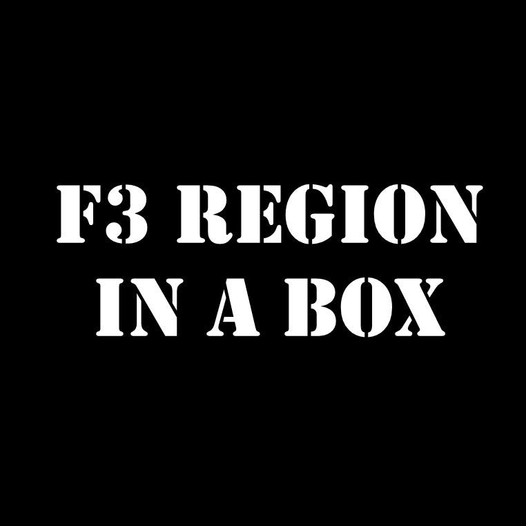 F3 Region in a Box (F3 Regional Startup Kit) – The F3 Gear Store
