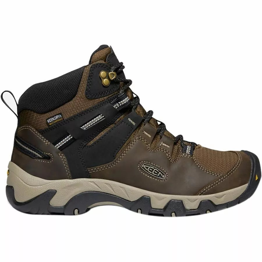 Men's Keen Steens Mid Waterproof, Canteen/Black, 9 D Medium