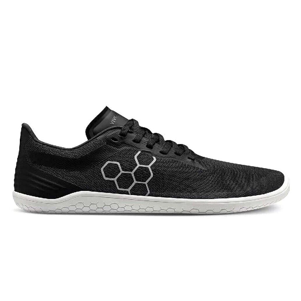 Men's Vivobarefoot Geo Racer Knit, Obsidian, 8 D Medium