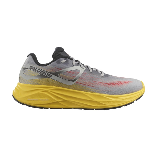 Men's Salomon Aero Glide, Ghost Gray/Lemon/Black, 7.5 D Medium