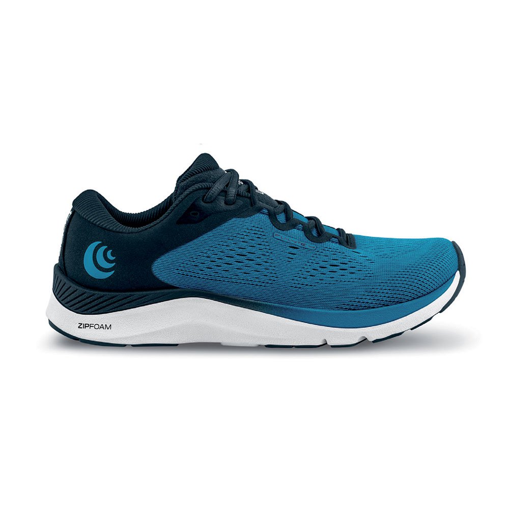 Men's Topo Athletic Fli-Lyte 4, Blue/White, 12.5 D Medium