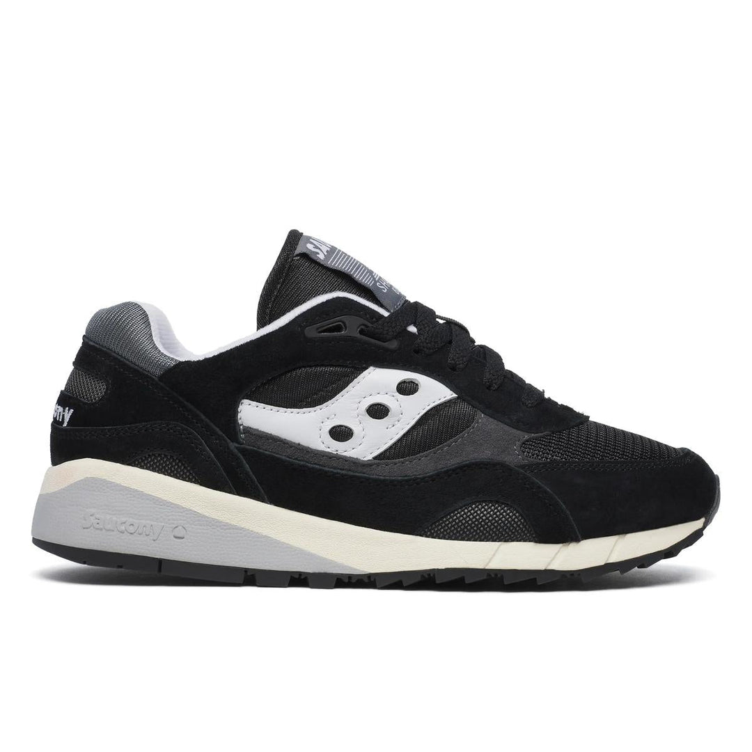 Men's Saucony Shadow 6000, Black/Grey, 5.5 D Medium