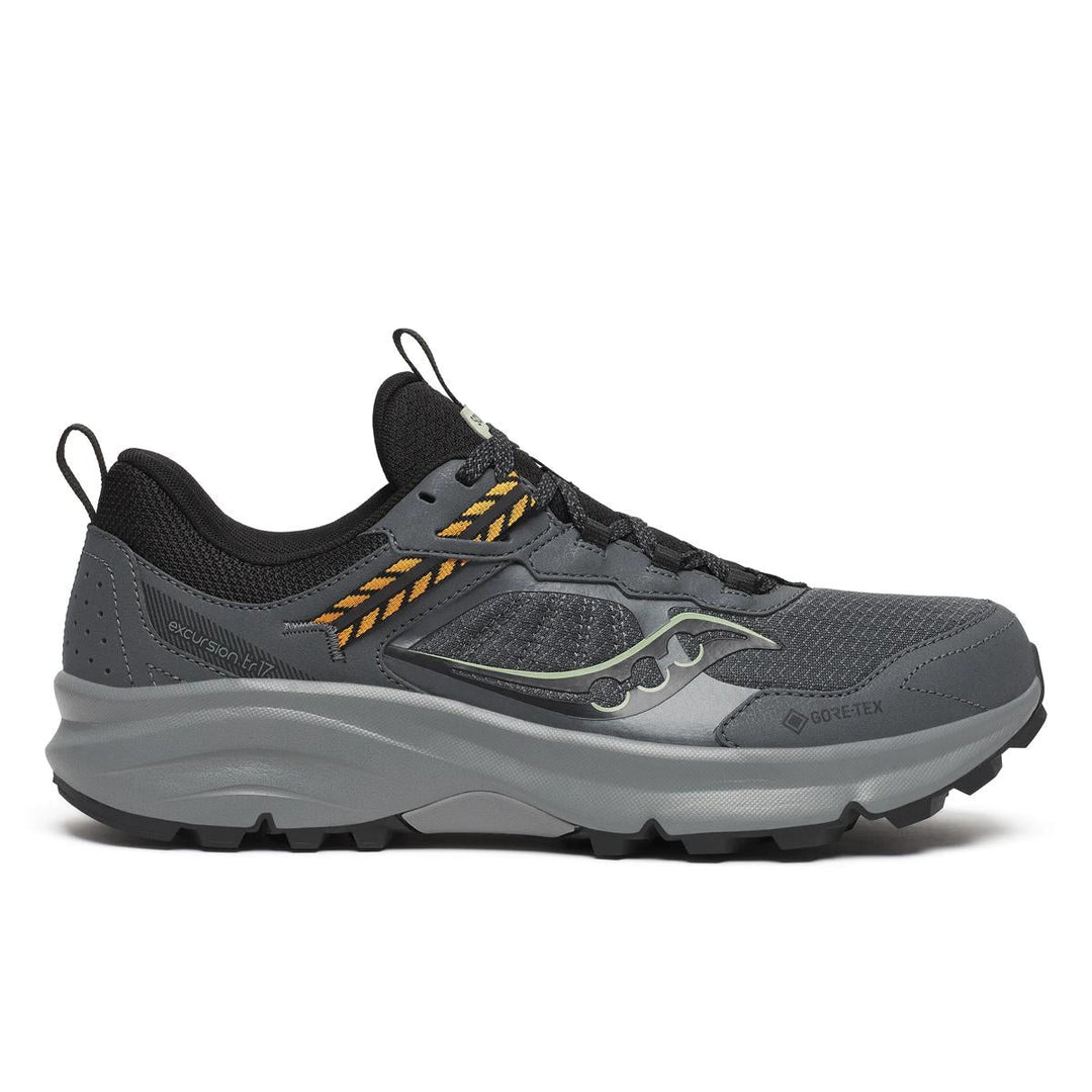 Men's Saucony Excursion TR17 GTX, Shadow/Black, 9.5 D Medium