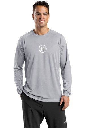 Silver Dry Zone Long Sleeve Raglan T-Shirt