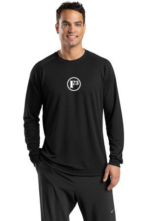 Black Dry Zone Long Sleeve Raglan T-Shirt