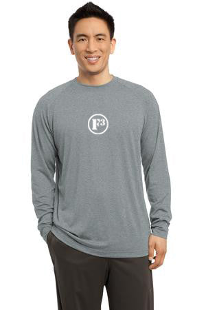 Heather Grey Long Sleeve Ultimate Performance Crew