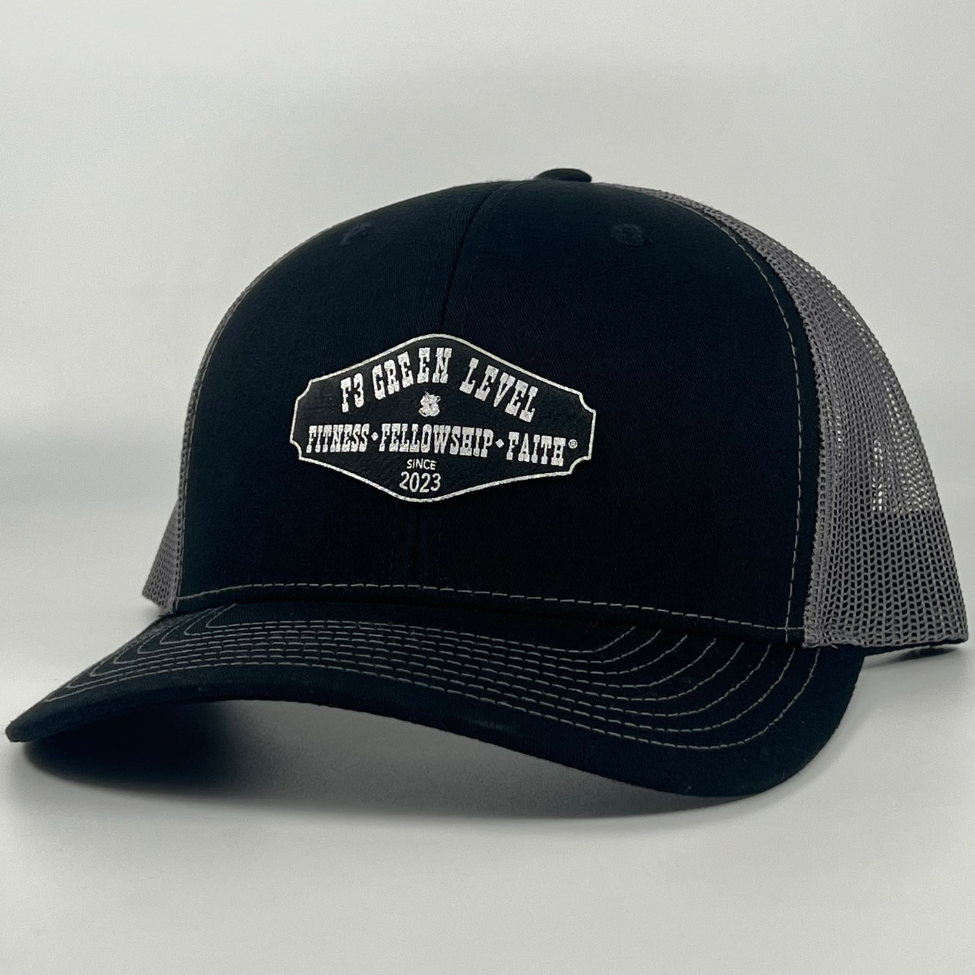 F3 Green Level Leatherette Patch Hat Pre-Order January 2023