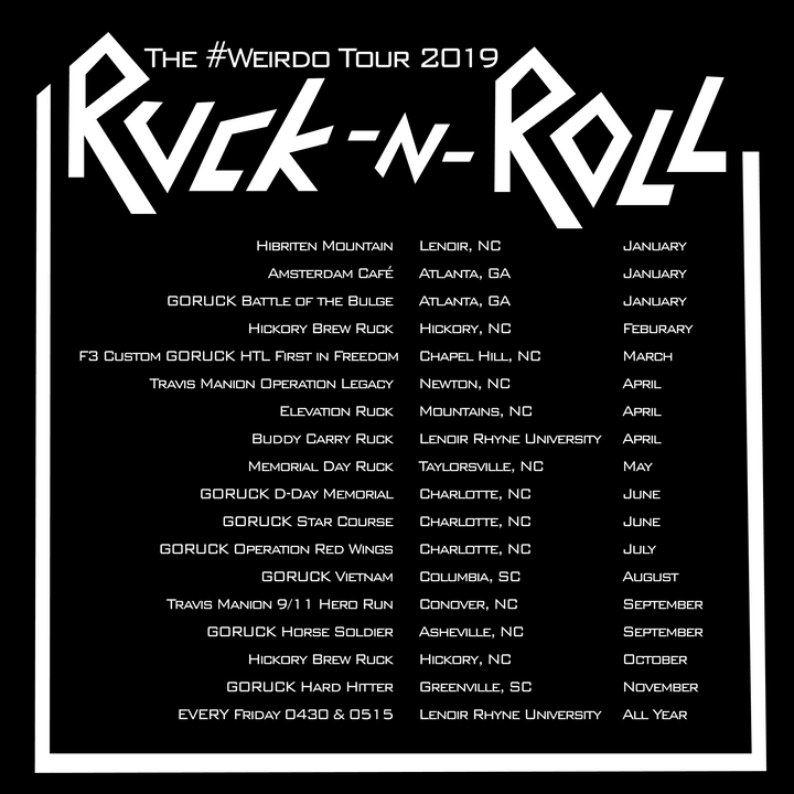 F3 Hickory RUCK N ROLL Ruck Club Pre-Order