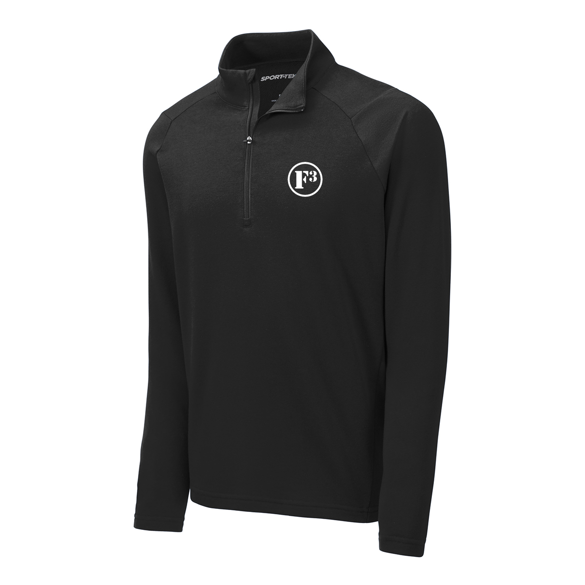 CLEARANCE ITEM - F3 Sport-Tek Lightweight French Terry 1/4-Zip Pullover (Black)