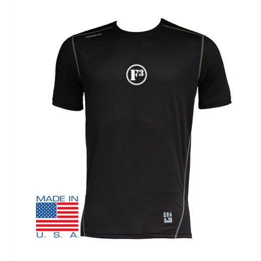 CLEARANCE ITEM - F3 Classic MudGear Fitted Race Jersey v3 Short Sleeve Black (SMALL ONLY)