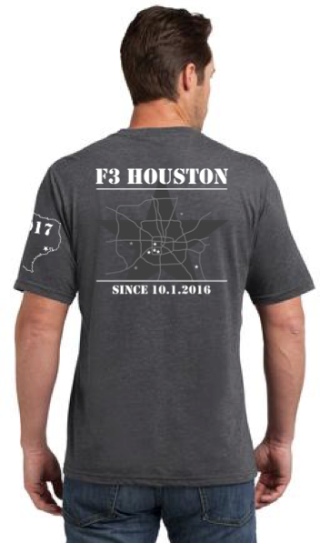 F3 Houston Anniversary Shirt Pre-Order