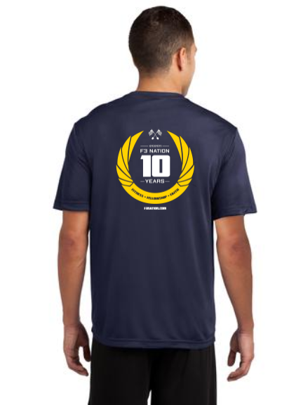 F3 10th Anniversary  - Sport-Tek Short Sleeve Shirts Pre-Order October 2021