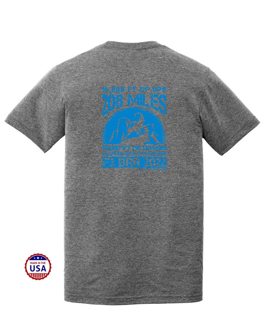 F3 2022 BRR Shirt - USA-Made Tri-Blend Tee Pre-Order