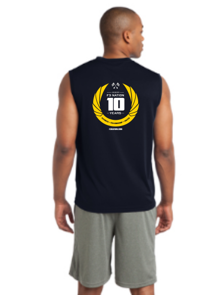 F3 10th Anniversary Sport-Tek Sleeveless Tee Pre-Order October 2021