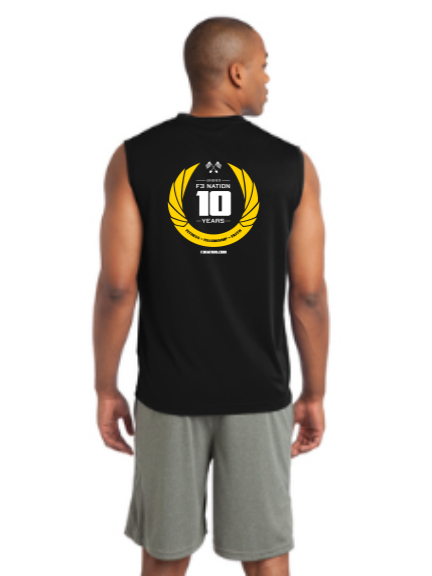 F3 10th Anniversary Sport-Tek Sleeveless Tee Pre-Order October 2021