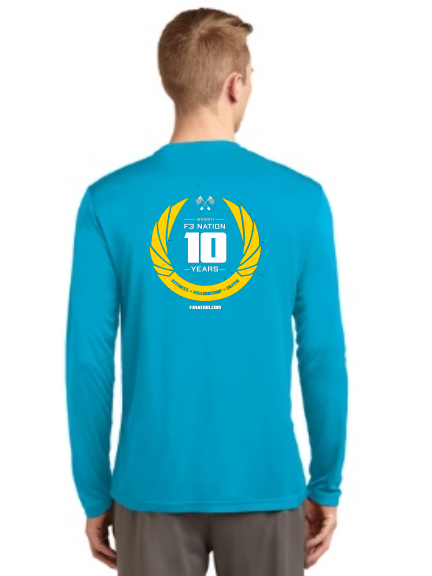 F3 10th Anniversary Sport-Tek Long Sleeve Shirts Pre-Order October 2021