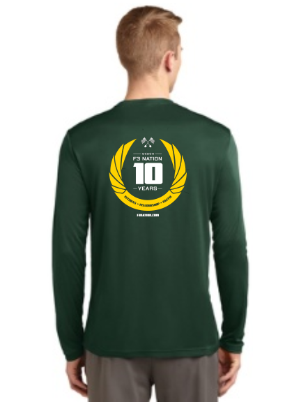 F3 10th Anniversary Sport-Tek Long Sleeve Shirts Pre-Order October 2021