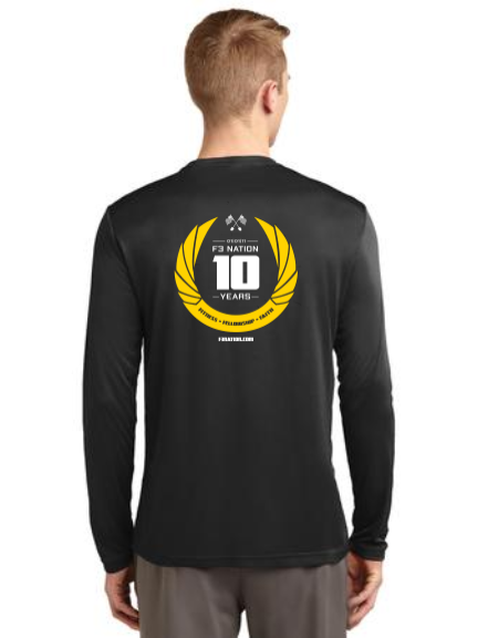 F3 10th Anniversary Sport-Tek Long Sleeve Shirts Pre-Order October 2021