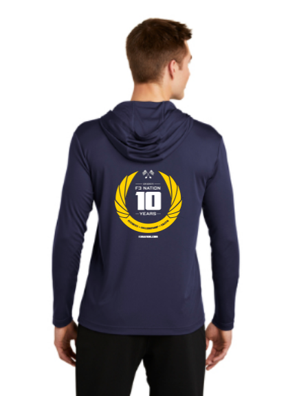 F3 10th Anniversary Sport-Tek PosiCharge Competitor Hooded Pullover Pre-Order October 2021