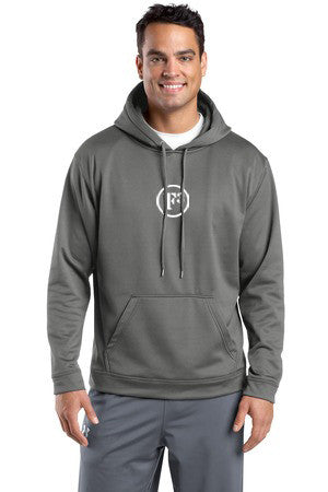 Dark Smoke Grey Sport-Wick Fleece Hooded Pullover