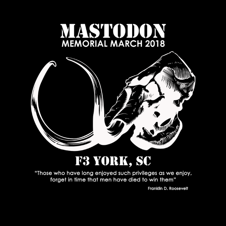 F3 Mastodon Memorial March 2018 Pre-Order