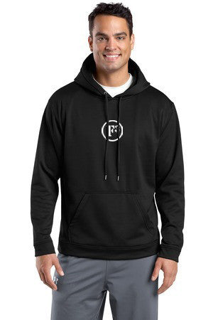 Black Sport-Wick Fleece Hooded Pullover